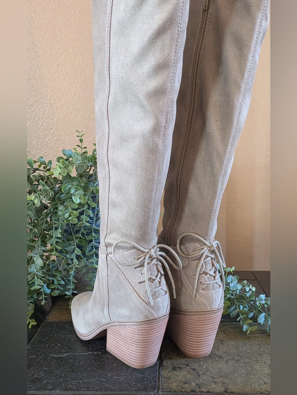 NWT! Lucky Brand Women's Boots in Seneca Rock Oiled Suede (Green) Size 8.5M